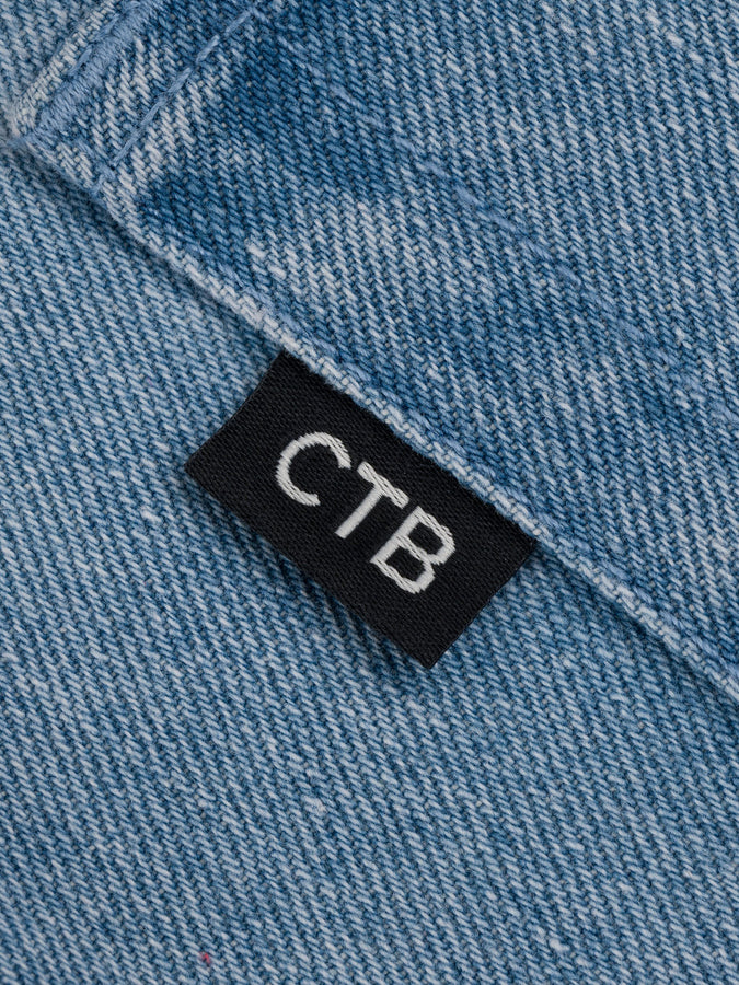 Chain To Bank Millions Baggy Fit Shorts Fall 2027 | WASHED FADED INDIGO