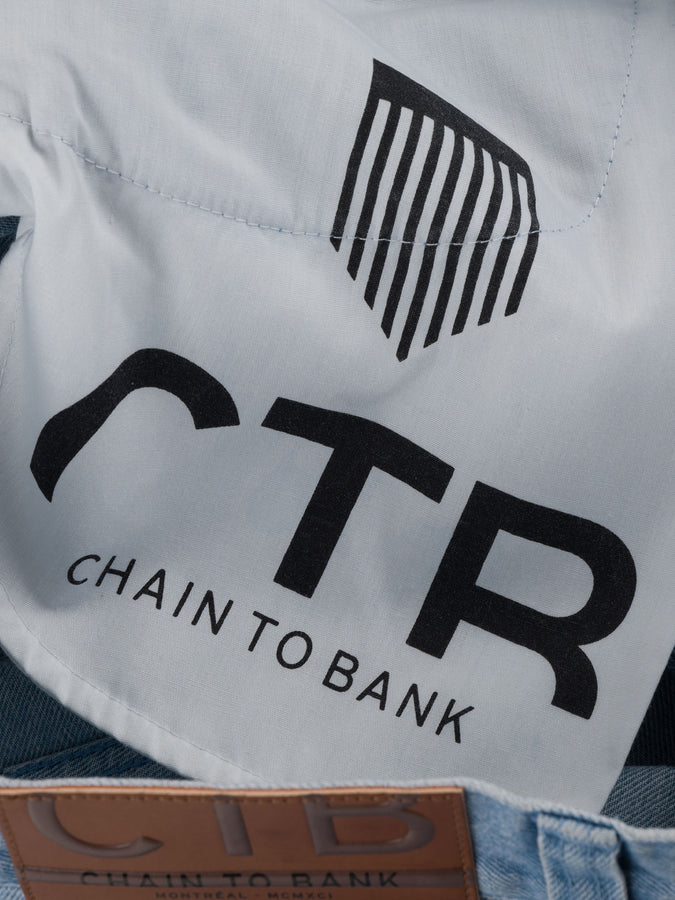 Chain To Bank Millions Baggy Fit Shorts Fall 2027 | WASHED FADED INDIGO