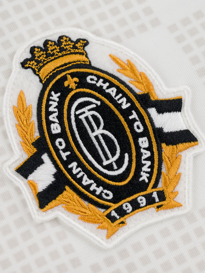 Chain To Bank Striker Soccer Jersey T-Shirt Fall 2027 | WHITE