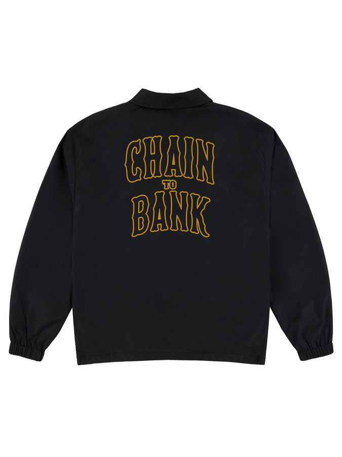 Chain To Bank Coach Dunlop Nylon Jacket Fall 2026 | BLACK