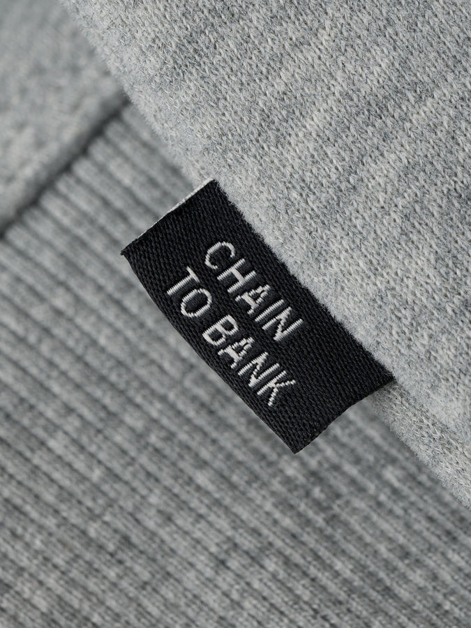 Chain To Bank Most Valuable Mock Neck Sweater Fall 2027 | HEATHER GREY