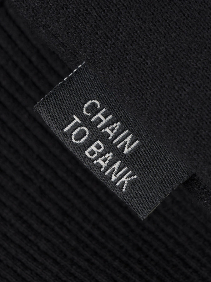 Chain To Bank Most Valuable Mock Neck Sweater Fall 2027 | BLACK
