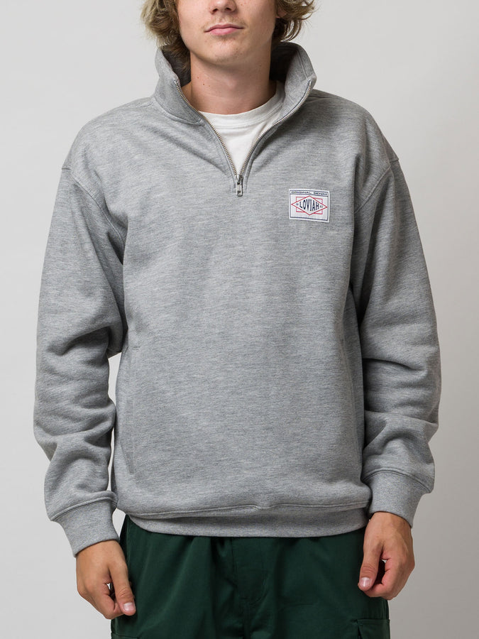 Loviah On The Block 1/4 Zip Sweatshirt Fall 2026 | HEATHER GREY