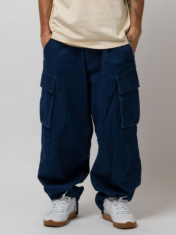 Loviah Heavy Duty Cargo Jeans Fall 2026 | INDIGO MEDIUM WASH