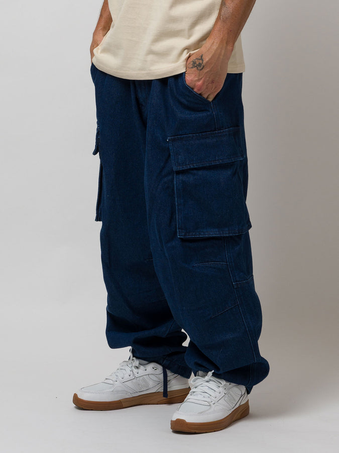 Loviah Heavy Duty Cargo Jeans Fall 2026 | INDIGO MEDIUM WASH