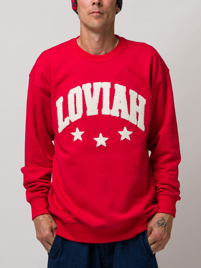 Loviah 3 Star Crewneck Sweatshirt Fall 2026 | RED