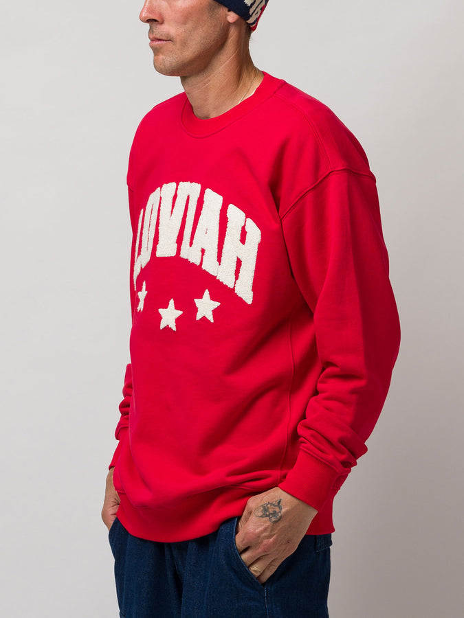 Loviah 3 Star Crewneck Sweatshirt Fall 2026 | RED
