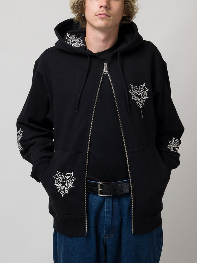 Loviah Spiderman Zip Hoodie Fall 2026 | BLACK
