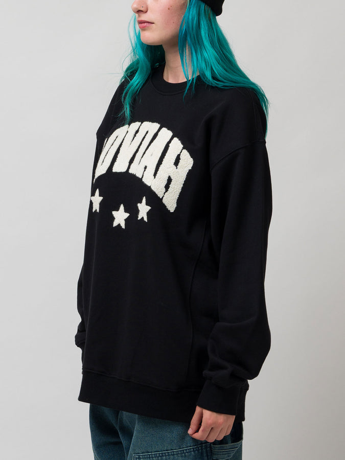 Loviah 3 Star Crewneck Sweatshirt Fall 2026 | BLACK