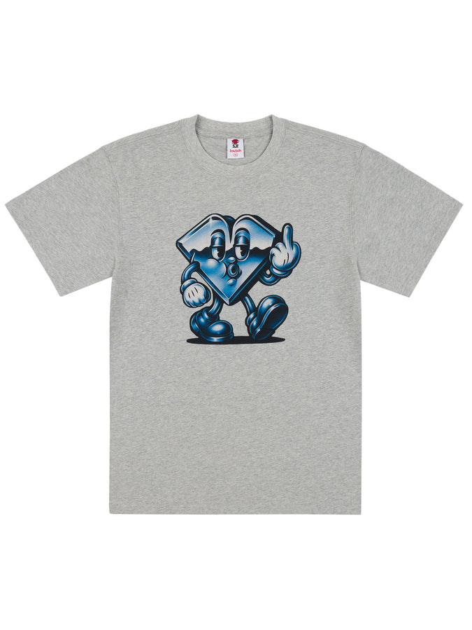 Loviah Flipping The Bird T-Shirt Fall 2026 | HEATHER GREY