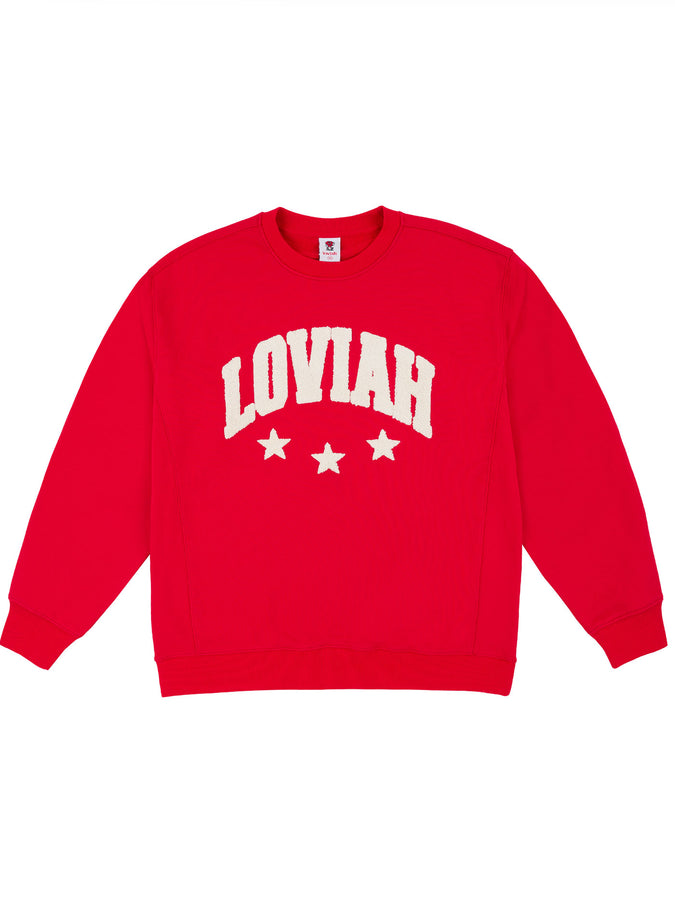 Loviah 3 Star Crewneck Sweatshirt Fall 2026 | RED