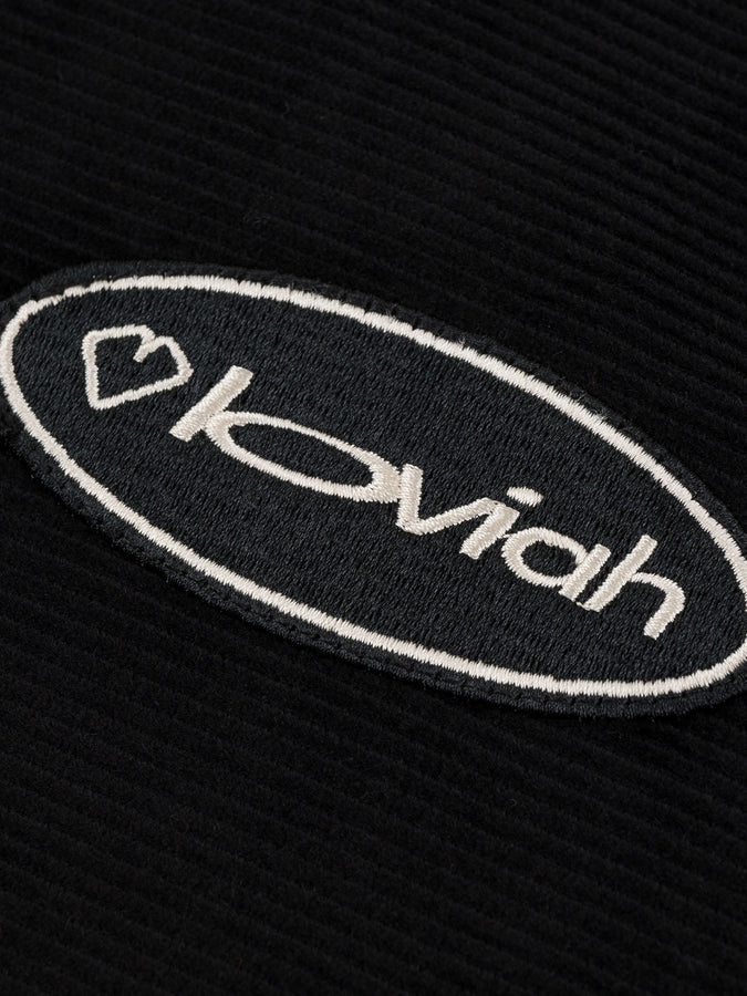 Loviah 3 Star Bomber Corduroy Jacket Fall 2026 | BLACK