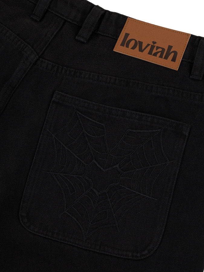 Loviah 1990 Baggy Spiderman 5 Pocket Jeans Fall 2026 | BLACK WASH DENIM