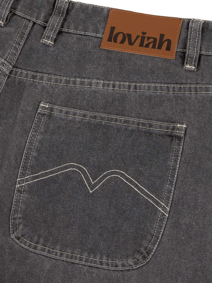 Loviah 1990 Baggy 5 Pocket Jeans Fall 2026 | GREY ACID WASH
