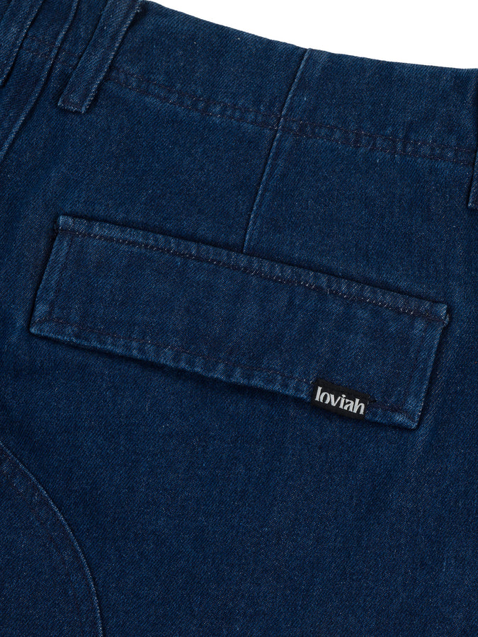 Loviah Heavy Duty Cargo Jeans Fall 2026 | INDIGO MEDIUM WASH
