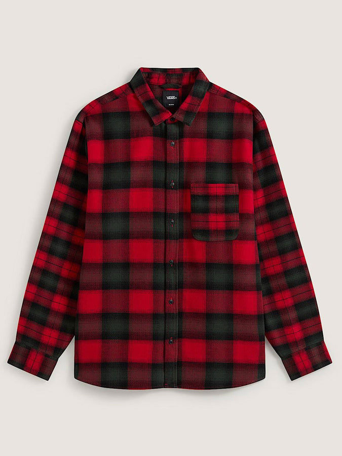 Vans Lawson Mixed Plaid Flannel Long Sleeve Buttondown Shirt Holiday 2026 | RACING RED (IZQ)