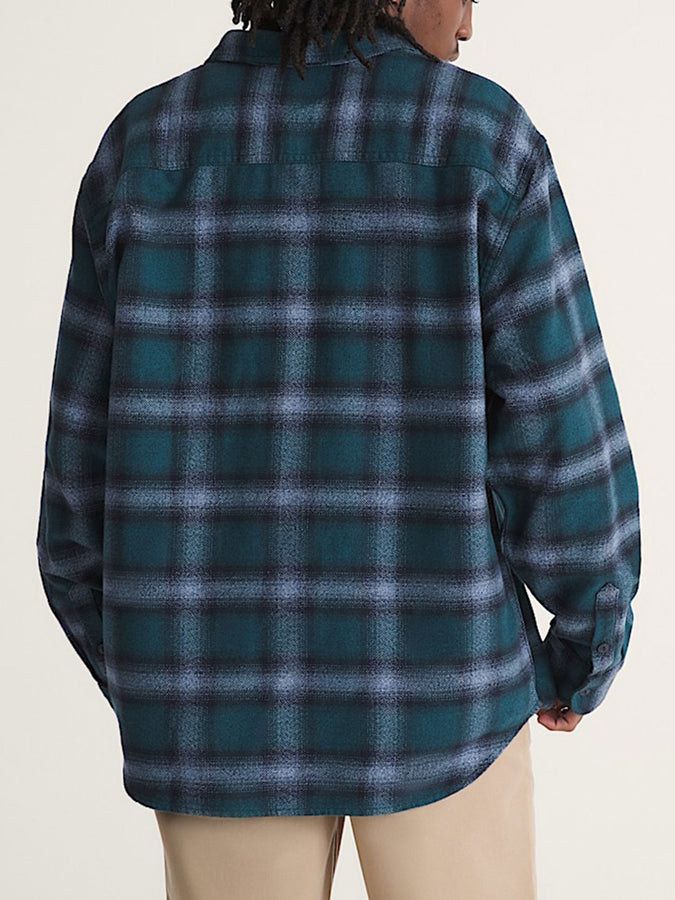 Vans Lawson Plaid Flannel Long Sleeve Buttondown Shirt Holiday 2026 | OCEAN TEAL (GRO)