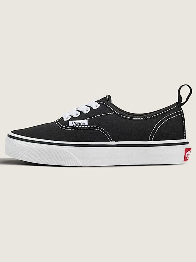Vans Authentic Elastic Lace Shoes | BLACK/TRUE WHITE (LXN)