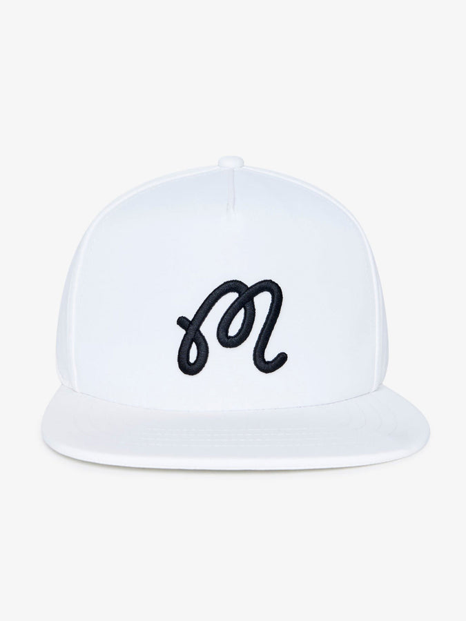 Malbon M Snapback Hat Summer 2026 | WHITE