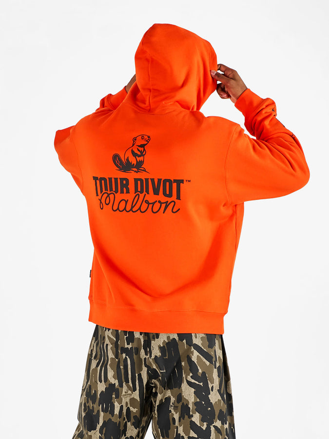 Malbon Fesque Tour Divot Camo Hoodie Spring 2026 | FLAME/BARK CAMO