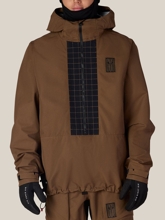 686 Ghost 2.5L Anorak 2027 – Shell Jacket | DARK EARTH RIPSTOP (DERP)