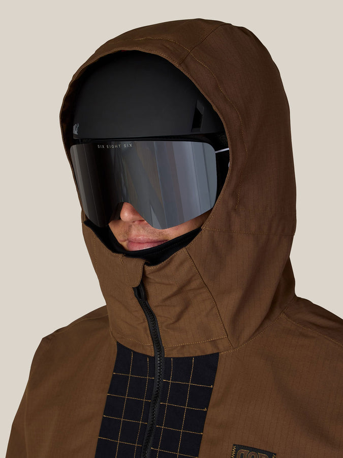 686 Ghost 2.5L Anorak 2027 – Shell Jacket | DARK EARTH RIPSTOP (DERP)