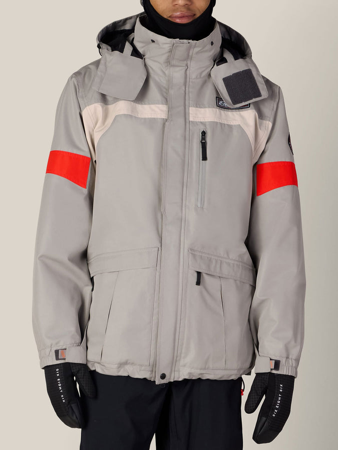 686 2001 Logic 2027 – Shell Jacket | LIGHT GREY COLORBLOCK (LGCB)