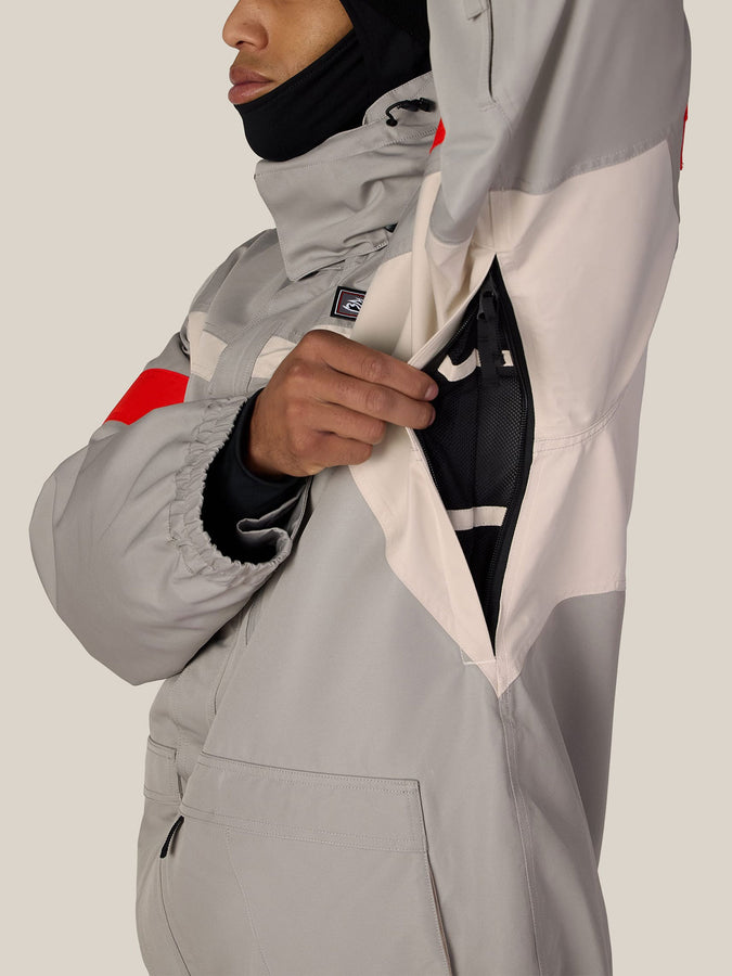 686 2001 Logic 2027 – Shell Jacket | LIGHT GREY COLORBLOCK (LGCB)