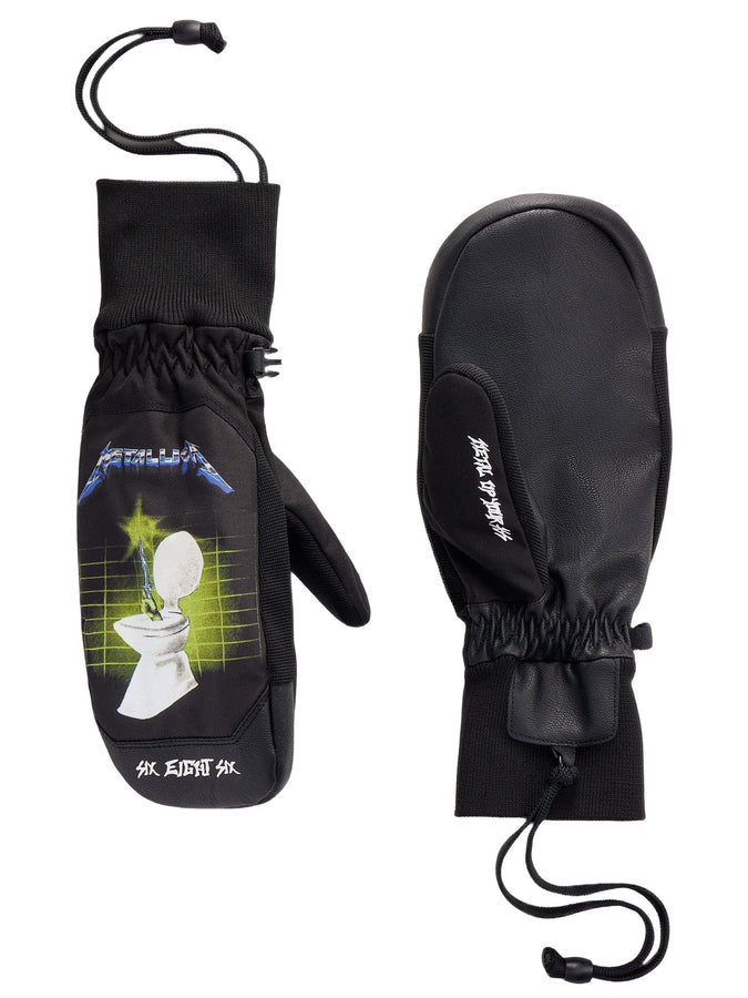 686 Crush Insulated Mitts | METALLICA BLACK (MBLK)