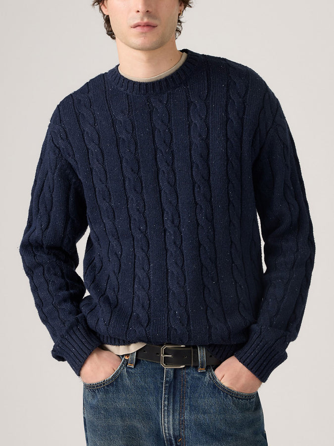 Levis Laurel Cable Neps Navy Blazer Sweater Fall 2026 | NAVY BLAZER (0004)