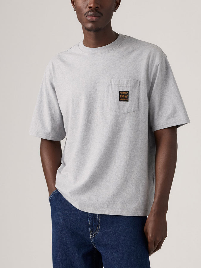 Levis Workwear Pocket Silver Heather Gray T-Shirt Fall 2026 | SILVER HEATHER GRAY (0010)