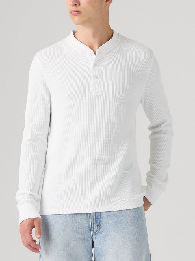 Levis Thermal 3 BTTN Henley White L/S T-Shirt Fall 2026 | WHITE (0059)