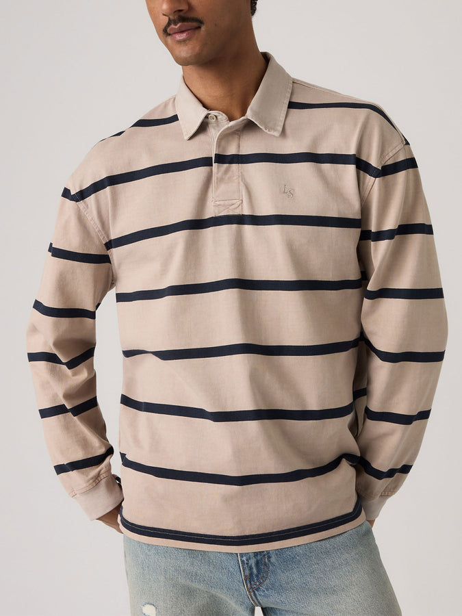 Levis Union Rugby Sing Navy Blazer Long Sleeve Polo Fall 2026 | NAVY BLAZER (0042)