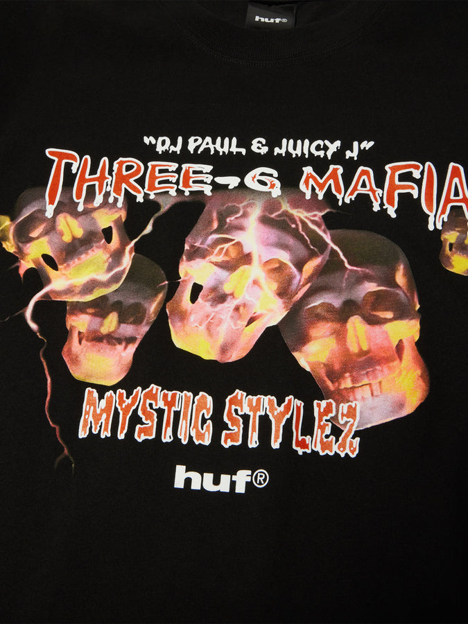 Huf x Three 6 Mafia Mystic Styles T-Shirt Holiday 2026 | BLACK