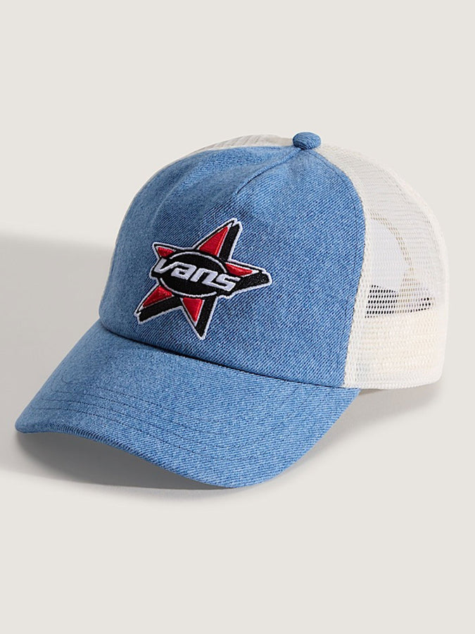Vans Marked Jockey Trucker Hat | STONEWASH BLUE (CDX)