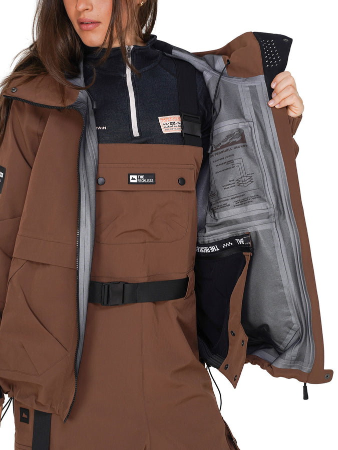 NTR Mudstone 3-Layer Outer Shell 2027 – Women's Shell Jacket | BROWN