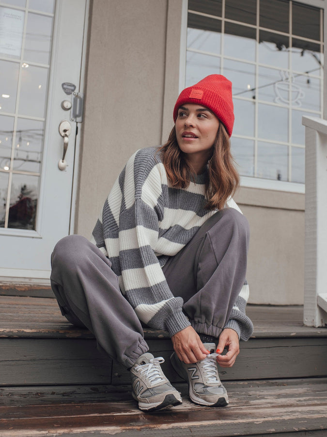 Nana The Brand Melina Sweater Fall 2026 | CREAM/GREY