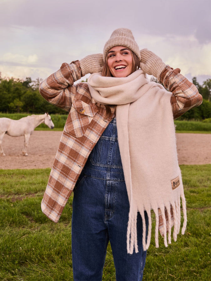 Nana The Brand Geneve Scarf | BEIGE MIX