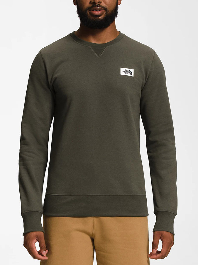 The North Face Heritage Patch Crewneck Sweatshirt | NEW TAUPE GREEN (21L)