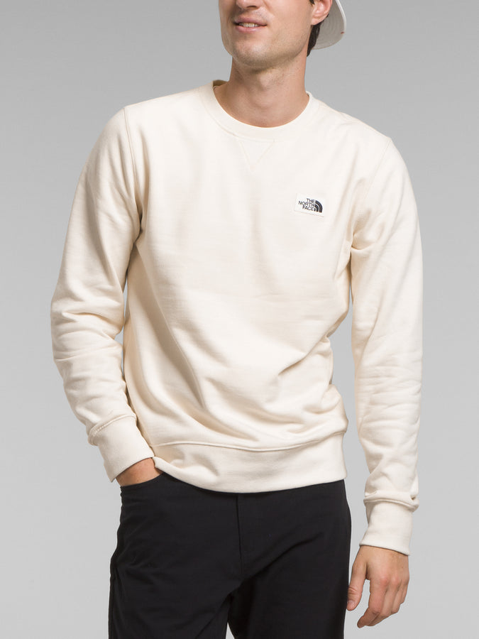 The North Face Heritage Patch Crewneck Sweatshirt | GARDENIA WHITE (N3N)