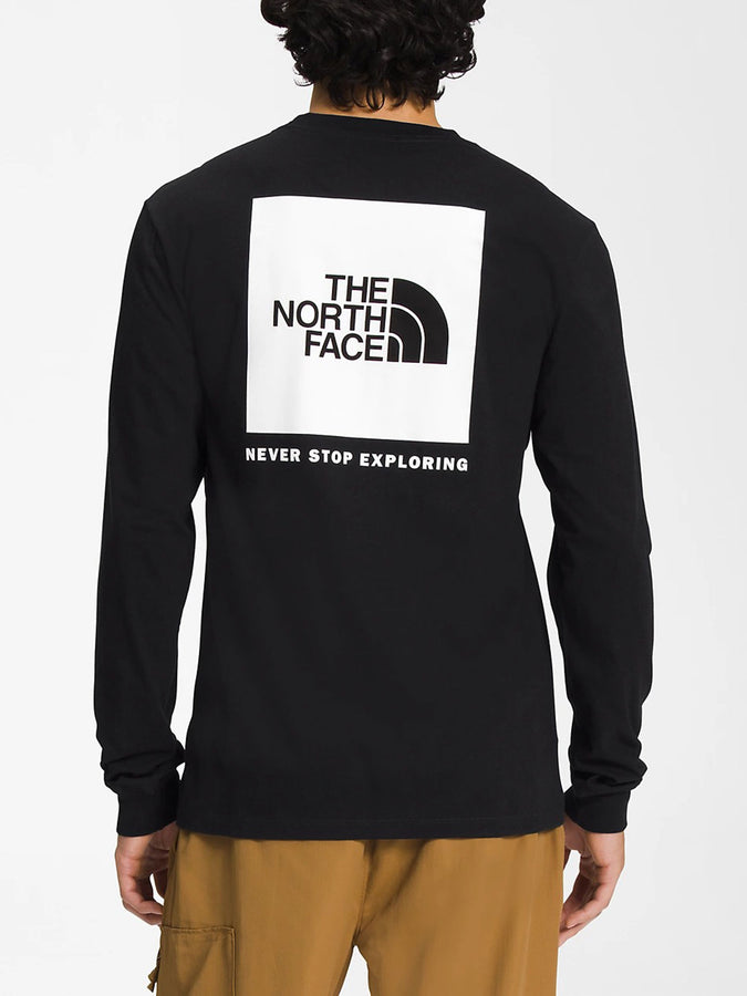 The North Face Box NSE Long Sleeve T-Shirt | TNF BLACK/TNF WHITE (KY4)
