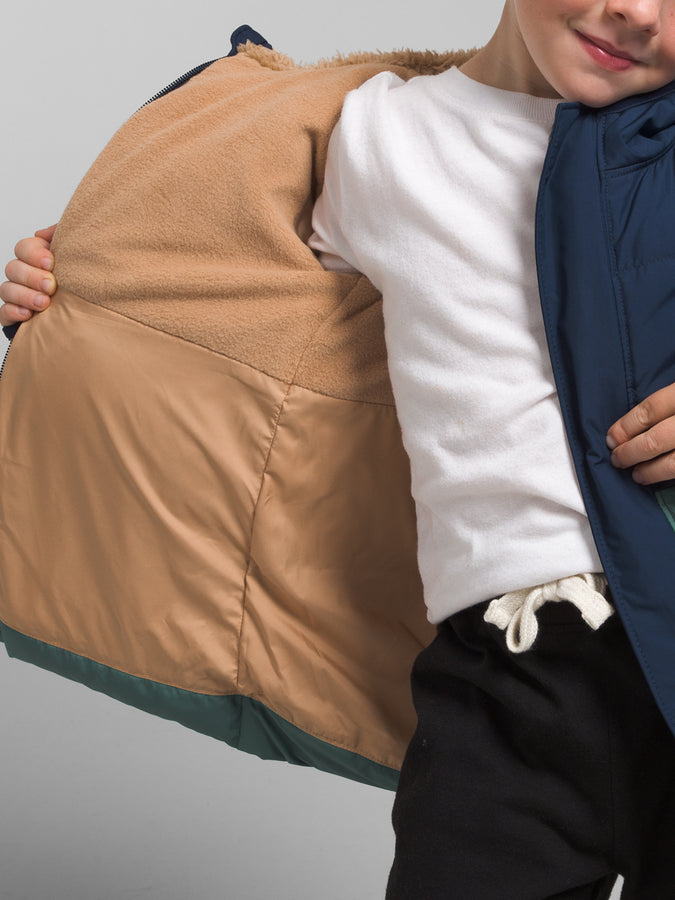 The North Face Down Kids Hooded Jacket | SUMMIT NAVY (8K2)
