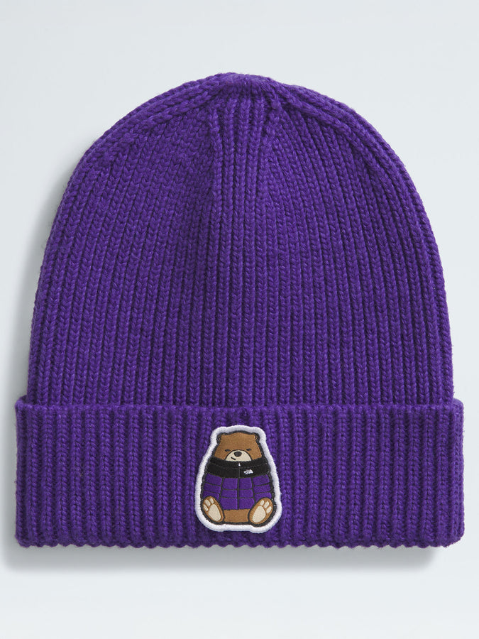 TNF Logo Box Cuffed Beanie | PEAK PURPLE/NUPTSE BEAR (FOS)