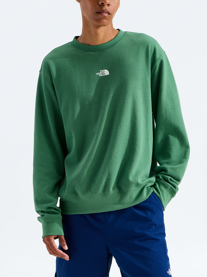 The North Face Double Knit Crewneck Sweatshirt Fall 2026 | DIMMED ALGAE (G57)