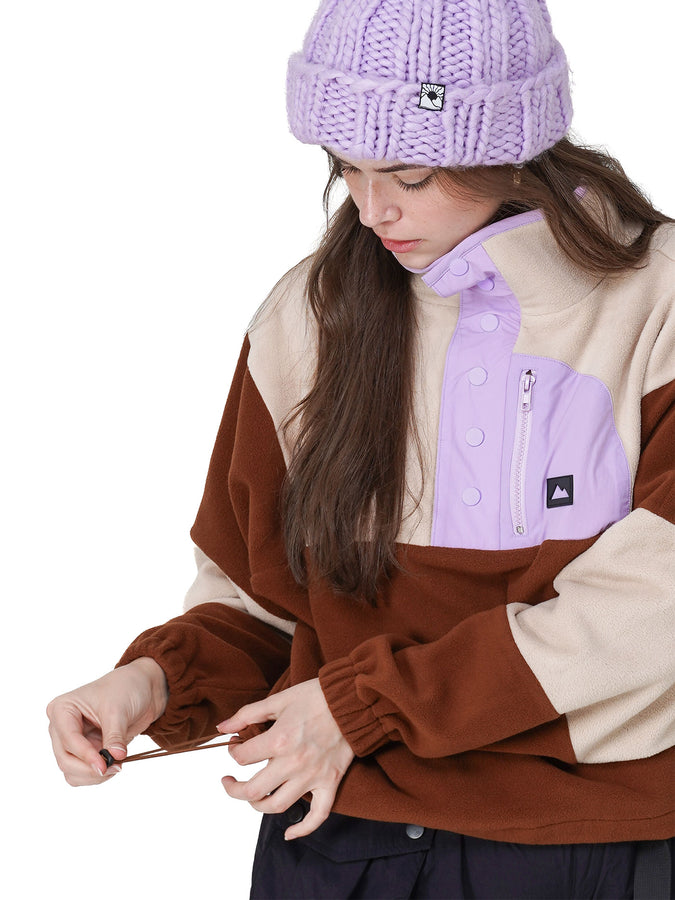 NTR Northwood Cropped Polar Fleece Holiday 2026 | CREAM/BROWN/LILAC