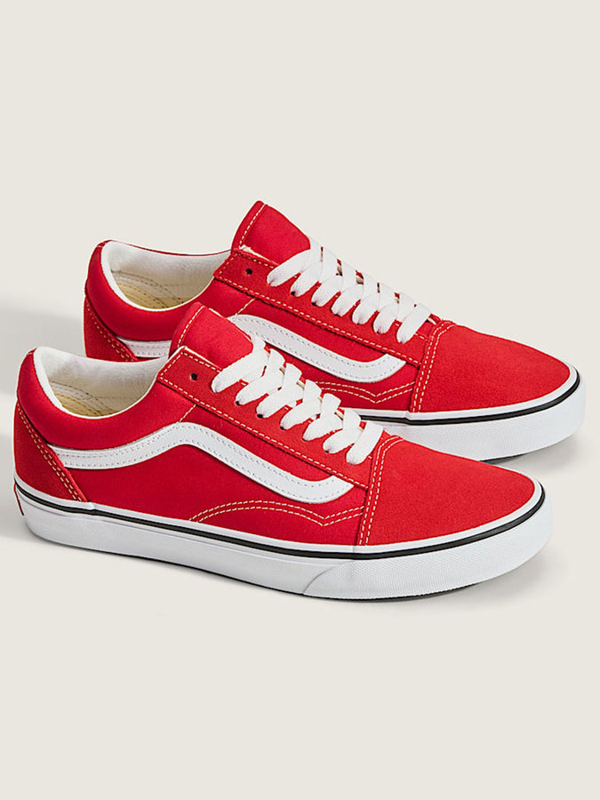Vans Old Skool Racing Red/True White Shoes | RACING RED/TRUE WHITE (JV6)