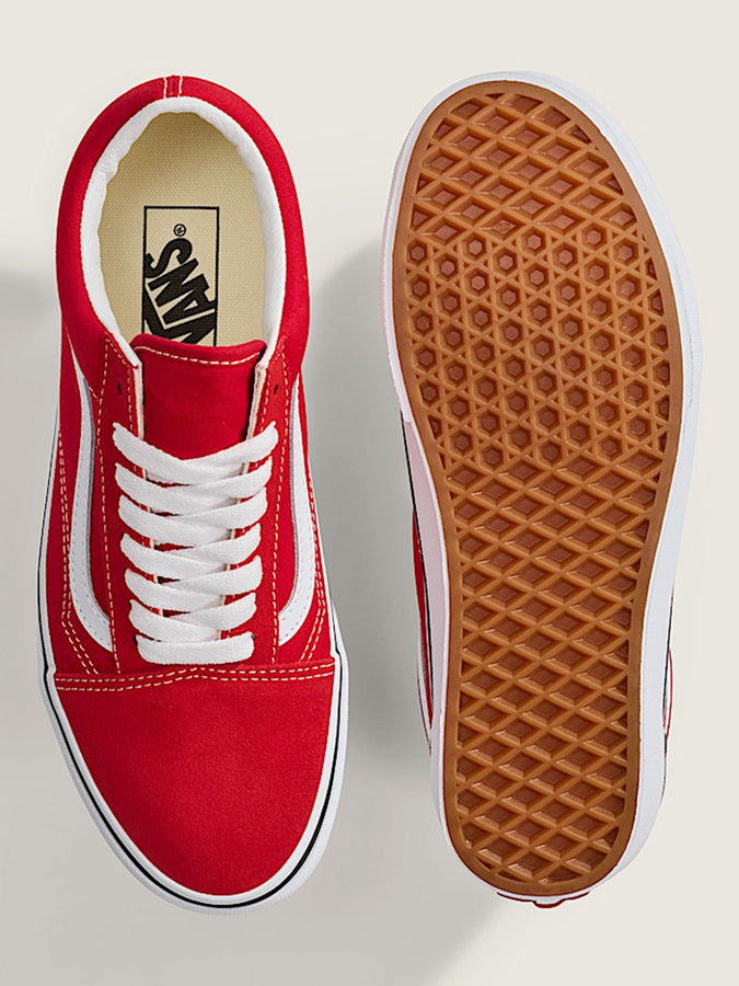 Vans Old Skool Racing Red/True White Shoes | RACING RED/TRUE WHITE (JV6)