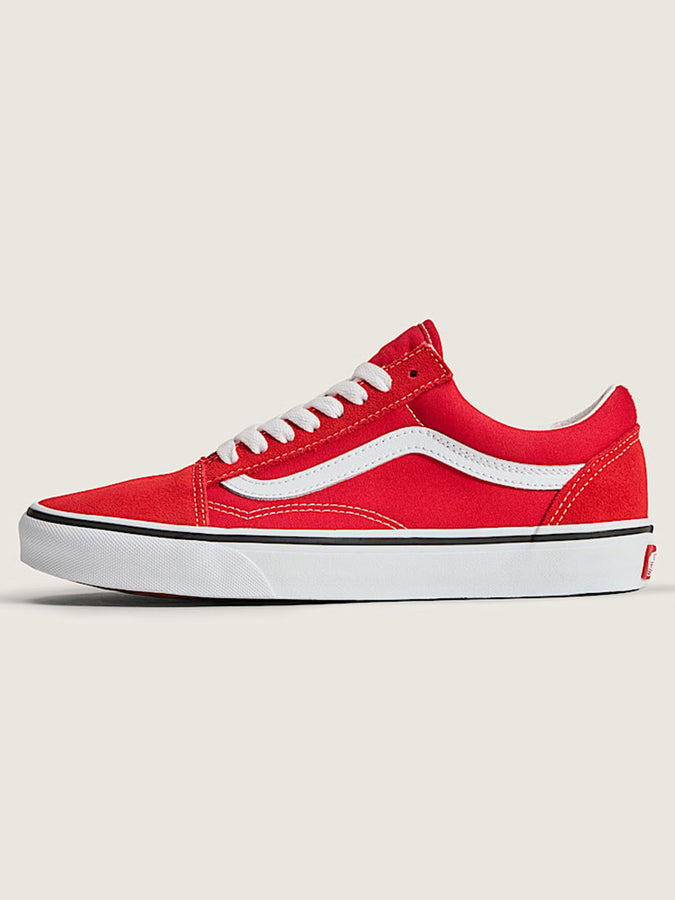 Vans Old Skool Racing Red/True White Shoes | RACING RED/TRUE WHITE (JV6)