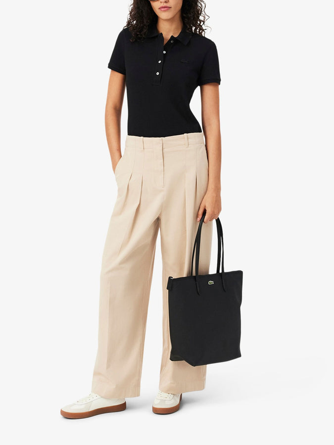 Lacoste L.12.D Slim Fit Stretch Mini Pique Polo Fall 2026 | BLACK (031)