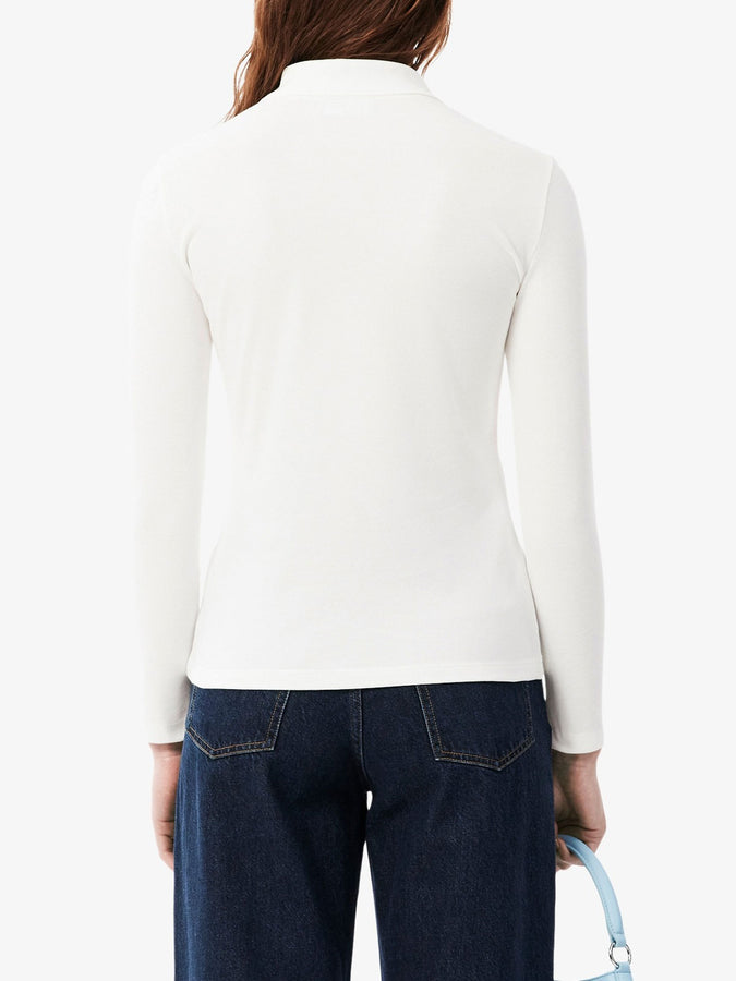 Lacoste L.12.D Slim Fit Stretch Mini Pique L/S Polo Fall 2026 | WHITE (70V)
